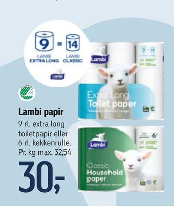 Føtex Lambi papir tilbud