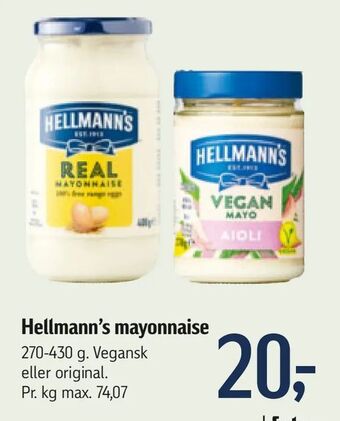Føtex Hellmann's mayonnaise tilbud