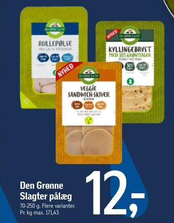 Føtex Den Grønne Slagter pålæg tilbud