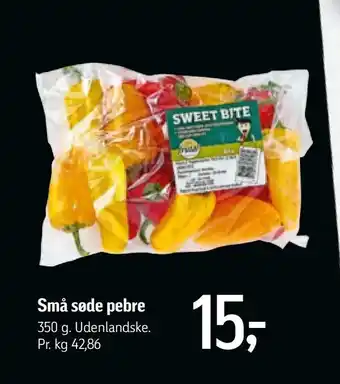 Føtex Små søde pebre tilbud