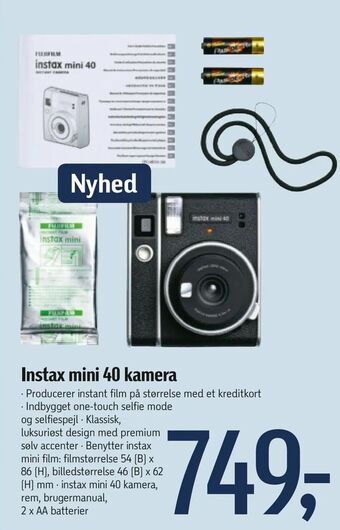 Føtex Instax mini 40 kamera tilbud