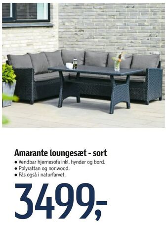 Føtex Amarante loungesæt - sort tilbud