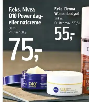 Føtex Nivea Q10 Power dag eller natcreme tilbud