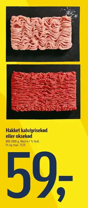 Føtex Hakket kalv/grisekød eller oksekød tilbud