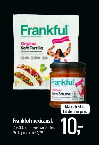 Frankful mexicansk