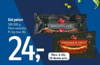 Føtex Gøl pølser tilbud