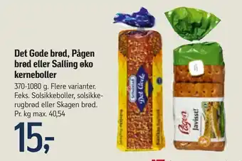 Føtex Det Gode brød, Pågen brød eller Salling øko kerneboller tilbud