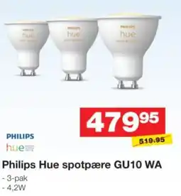 Bauhaus Philips Hue spotpære GU10 WA tilbud