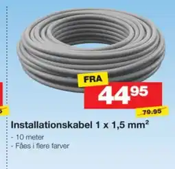 Bauhaus Installationskabel 1 x 1,5 mm² tilbud