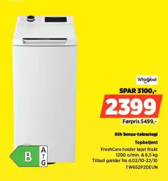 Whirlpool Topbetjent