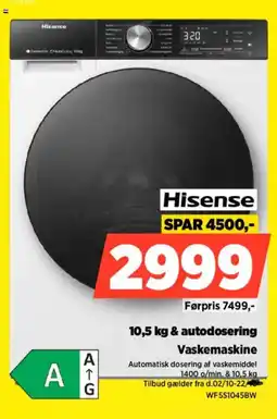 Power Hisense Vaskemaskine tilbud