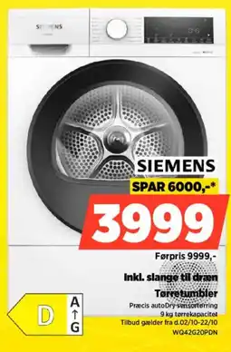 Power Siemens tørretumbler tilbud