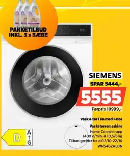 Power Siemens Vasketørremaskine tilbud