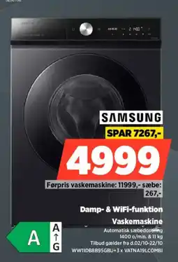 Power Samsung Vaskemaskine tilbud