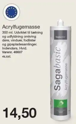 Harald Nyborg Saga basic Acrylfugemasse tilbud