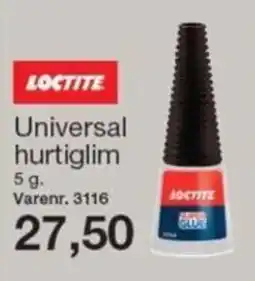 Harald Nyborg Loctite universal hurtiglim tilbud