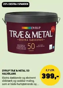 XL-BYG Dyrup Træ & Metal 50 tilbud