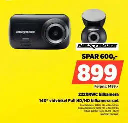 Power Nextbase 222XRWC bilkamera tilbud