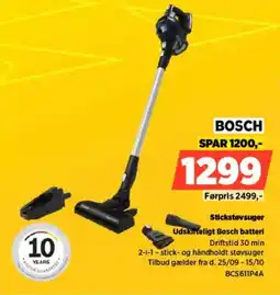 Power Bosch stickstøvsuger tilbud