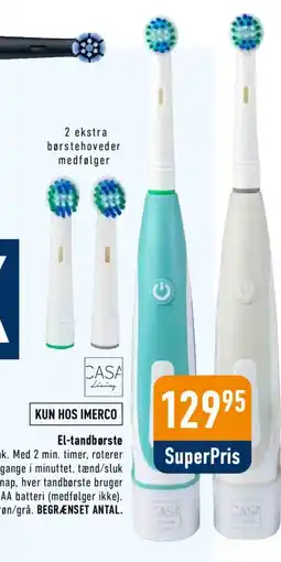 Imerco Casa Living El-tandbørste tilbud