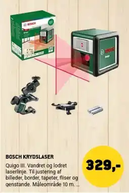 XL-BYG Bosch krydslaser tilbud