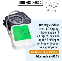 Imerco Casa Living Blodtryksmåler tilbud