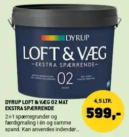 XL-BYG Dyrup loft & væg 02 mat ekstra spærrrende tilbud