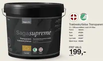 Saga supreme Transparent træbeskyttelse