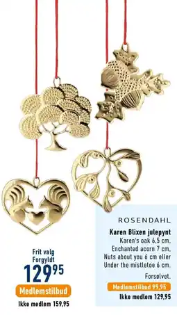 Imerco Rosendahl Karen Blixen julepynt tilbud