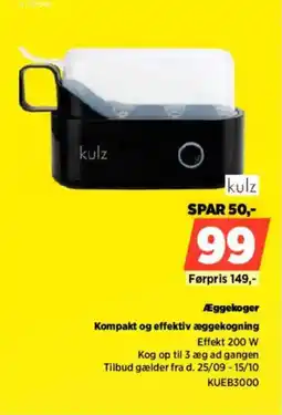 Power kulz æggekoger tilbud