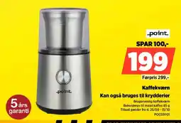 Power Point kaffekværn tilbud
