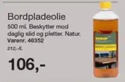 Harald Nyborg Borup bordpladeolie tilbud