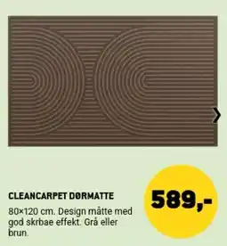XL-BYG CleanCarpet Dørmatte tilbud