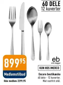 Imerco eb encore bestikæske tilbud