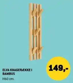 XL-BYG Elva knagerække i bambus tilbud