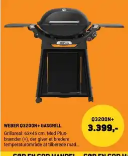 XL-BYG Weber Q3200N+ gasgrill tilbud