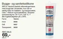 Harald Nyborg Dana Lim bygge- og sanitetssilikone tilbud