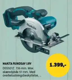 XL-BYG Makita rundsav 18v tilbud