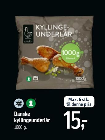 Føtex Danske kyllingeunderlår tilbud