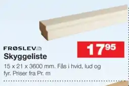 Bauhaus Froslev Skyggeliste tilbud