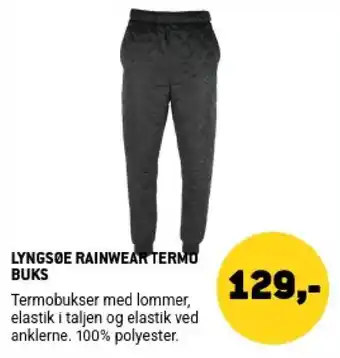 Lyngsøe Rainwear Termo Bukser