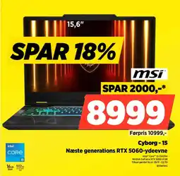 Power msi Cyborg - 15 tilbud