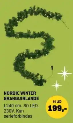 XL-BYG Nordic Winter Granguirlande tilbud