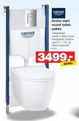 Bauhaus Grohe start round toilet-pakke tilbud