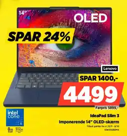 Power Lenovo IdeaPad Slim 3 tilbud