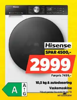 Power Hisense Vaskemaskine tilbud