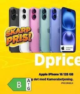 Power Apple iPhone 16 128 GB tilbud