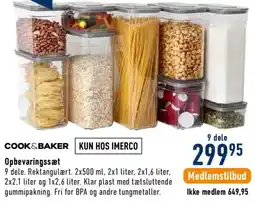 Imerco Cook&Baker Opbevaringssæt tilbud