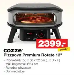 Bauhaus Cozze Pizzaovn Premium Rotate 13" tilbud