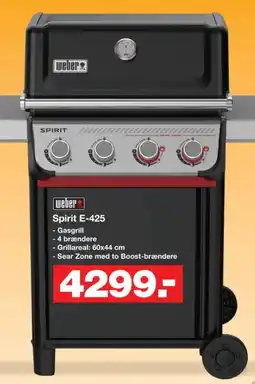 Bauhaus Weber Spirit E-425 tilbud
